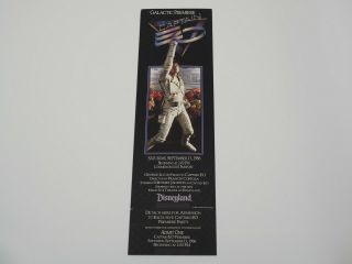 1986 Disneyland Captain Eo Galactic Premiere Ticket Michael Jackson Very Rare
