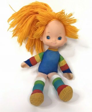 Vintage Rainbow Brite Doll 1983 Soft Body Hard Face Hallmark Mattel 80s Toy
