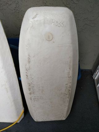 (2) Vtg Rare 80s Morey Boogie 132 Bodyboard Board Mach Body Surf Leash 5