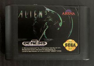 Rare Alien 3 (sega Genesis,  1993) Authentic Game Cartridge Aliens Shooter