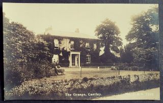 Rare Real Photo Postcard The Grange House & Garden - Cantley Village Norfolk