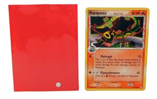 2006 Pokemon Card Delta Species Rare Rayquaza 26/110 Pokemon Card In Sleeve