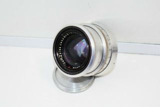RARE Silver Carl Zeiss Jena Biotar RED T 1:2 F=58 MM SLR lens M42 EXC 5