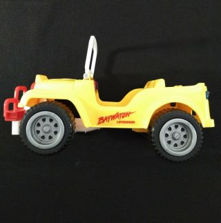 Mattel Baywatch Rescue Jeep Yellow Vintage 1987 American Pop Culture