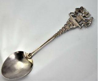 Vintage Jamaica Limbo Dancers Sterling Silver Souvenir Spoon 3 3/4 "