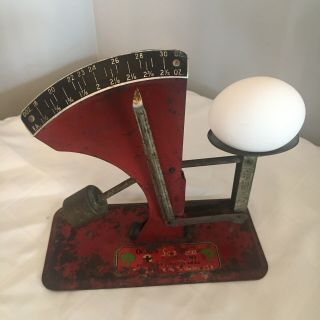 Antique Vintage Metal Oakes Egg Scale,  Quality Equipment ",  "