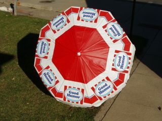 Rare Vintage Good Humor Ice Cream Umbrella For Push Carts Or Patio,  6 Ft