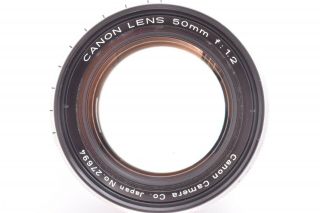 Rare CANON 50mm/F1.  2 Leica 39mm LMT screw mount 27694 5