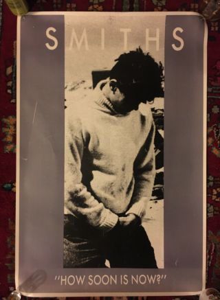 The Smiths / Morrissey - How Soon Is Now? Rare 1984 Rough Trade Promo Poster