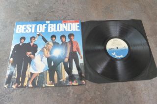 The Best Of Blondie 1981 Uk 1st Press Chrysalis Cdl Tv1 Wave Rare Lp