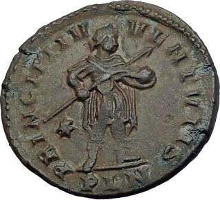 Constantine I The Great 312ad Rare Authentic Ancient Roman Coin Of London I64057