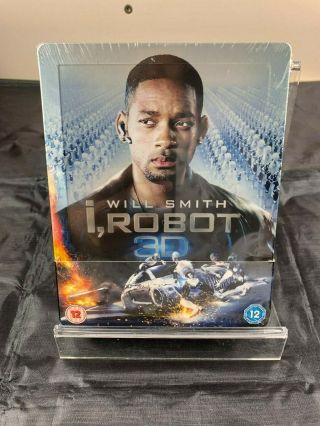 I Robot 3d Blu - Ray Steelbook Zavvi Exclusive Uk Rare,  New/sealed