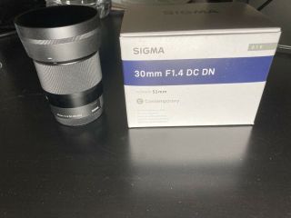 Sigma 30mm F/1.  4 Dc Dn Contemporary Lens For Sony E - Mount (rarely)