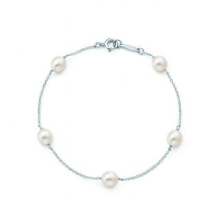 100 Authentic Tiffany & Co Sterling Silver Pearl By The Yard Bracelet - Rare