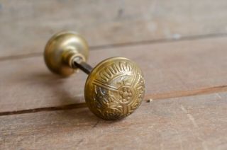 Antique Eastlake Victorian Door Knob Aesthetic Movement Vintage Brass Bronze