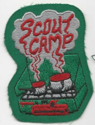 Vintage Scouts Canada Scout Camp Coleman Stove Patch Badge