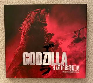 Godzilla The Art Of Destruction Hardcover Book W/ Rare Poster Full Color Jacket