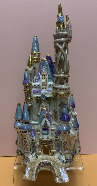 Rare Art Of Disney Heather Goldminc Cinderella Castle Ceramic Figure - Vintage