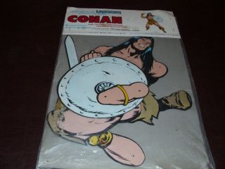 Vintage Conan Marvel Rare Giant Jointed Hanging Fig.  Marvelmania Moc 1980