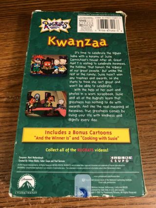 Rugrats Kwanzaa VHS VCR Video Tape Movie Cartoon RARE 2