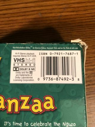 Rugrats Kwanzaa VHS VCR Video Tape Movie Cartoon RARE 3