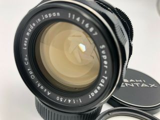【rare Exc,  8 Elements】 Pentax Takumar 50mm F1.  4 Lens M42 From Japan