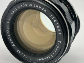 【RARE Exc,  8 Elements】 Pentax Takumar 50mm f1.  4 Lens M42 from Japan 2