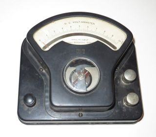 Antique Vintage Dc Volt Ammeter Central Scientific Company Chicago