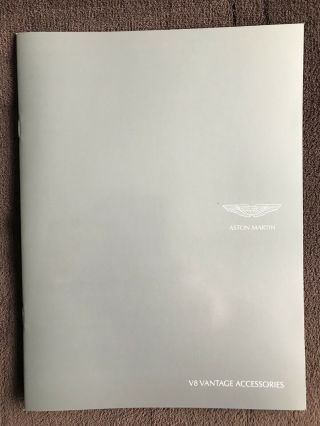 Aston Martin V8 Vantage Accessories Brochure,  2008 Coupe Roaster 4.  3 Rare