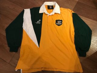 Rare Vintage Rugby Sevens Australia Wallaby Rugby Union Shirt