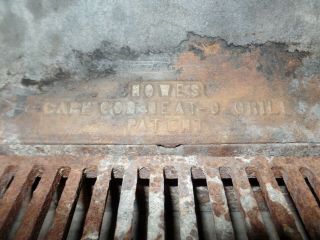 RARE Antique Howe ' s Cape Cod heat - o - grill portable branding iron stove/grill 2