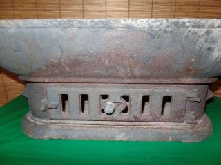 RARE Antique Howe ' s Cape Cod heat - o - grill portable branding iron stove/grill 4
