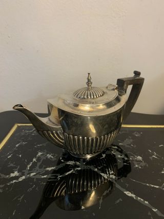 Antique 19th Century English Sterling Silver Tea Pot Hallmarked Unique And Rare 2