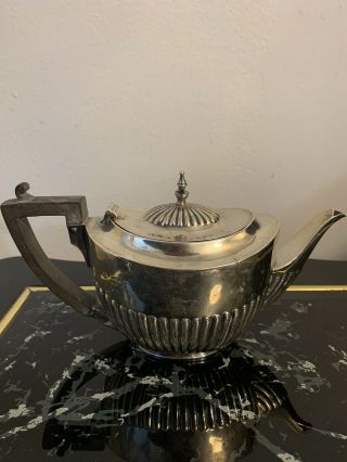 Antique 19th Century English Sterling Silver Tea Pot Hallmarked Unique And Rare 5
