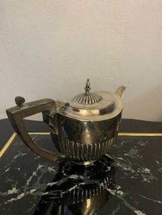 Antique 19th Century English Sterling Silver Tea Pot Hallmarked Unique And Rare 6