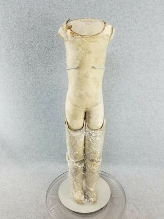 23 " Antique Kid Leather German Doll Body For Doll Making Tlc