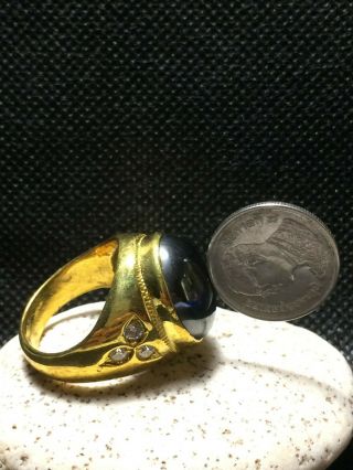 Size 10 (22mm) Magnetic Ring Leklai From Umklum Mountain Thai Amulet