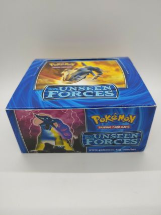 Pokemon Ex Unseen Forces Empty Booster Box - Rare