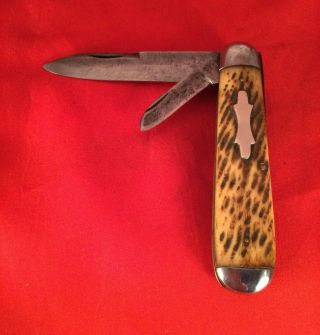Vintage Robeson Terrier cutlery bone pocket knife 1910 - 16 rare old antique 3