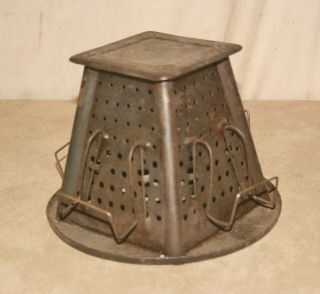Vintage Antique Non - Electric Stove Top 4 Slice Toaster
