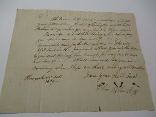Antique Early American Document Colonial Signed Kingston 1809 Historic Finds