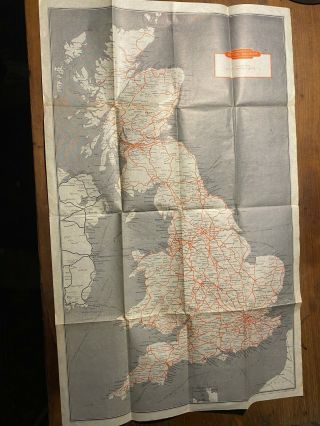 A British Railways Map Of The United Kingdom From 1950 