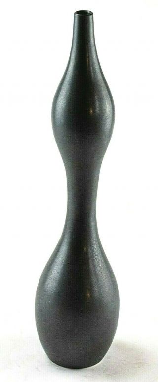 Jonathan Adler Rare Matte Brown 18 " Vase Curves Gourd Mid Century Minimal Boho