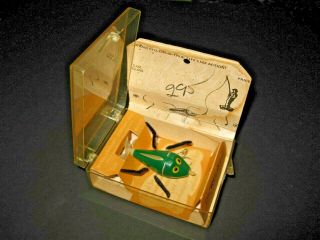 Crazy Legs Lure Old Store Display Unfished Green Fishing Lure