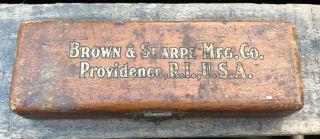 Antique Pat.  1906 BROWN & SHARPE 738 TEST INDICATOR CENTERING TRUING Tool W/ Box 2