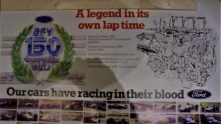 V Large,  Very Rare Ford Grand Prix Wins 1967 - 1982 Poster depicting 150 winners 2