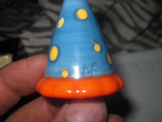 NORA FLEMING PARTY HAT WITH NF INITIALS RARE HARD TO FIND 2