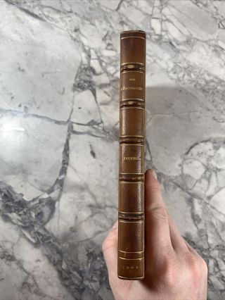 1902 Antique Fine Leather Bound Book 