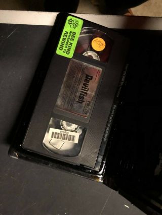 DEVILFISH VIDMARK VIDEO HORROR SOV SLASHER OOP RARE SLIP BIG BOX HTF VHS 3