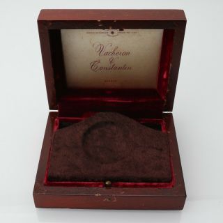 Vacheron Constantin Wooden Pocket Watch Box Vintage Rare